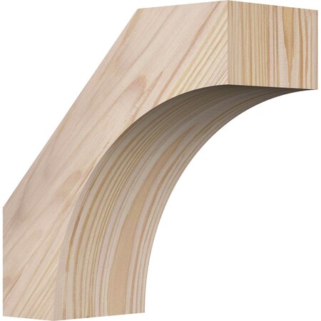 Ekena Millwork 3 1/2"W x 8"D x 8"H Westlake Smooth Knee Brace, Douglas Fir BRC04X08X08WTL00SDF